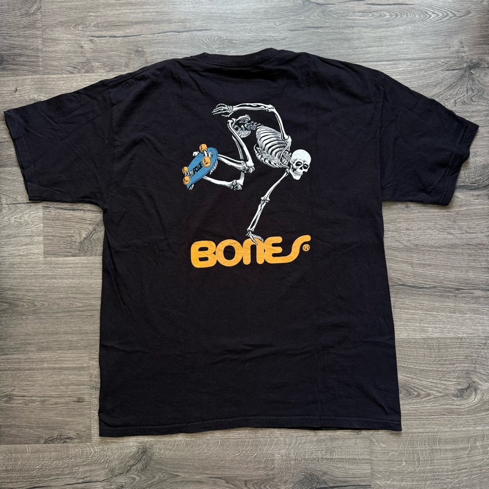 Powell Peralta Faded Black Skate BONES Skeleton T Shirt XL Men Vintage - Picture 13 of 13